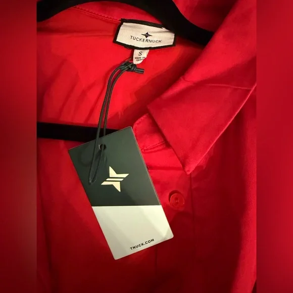 New!! 🌺 TUCKERNUCK Red Mini Delaney Dress S NWT - Picture 7 of 11